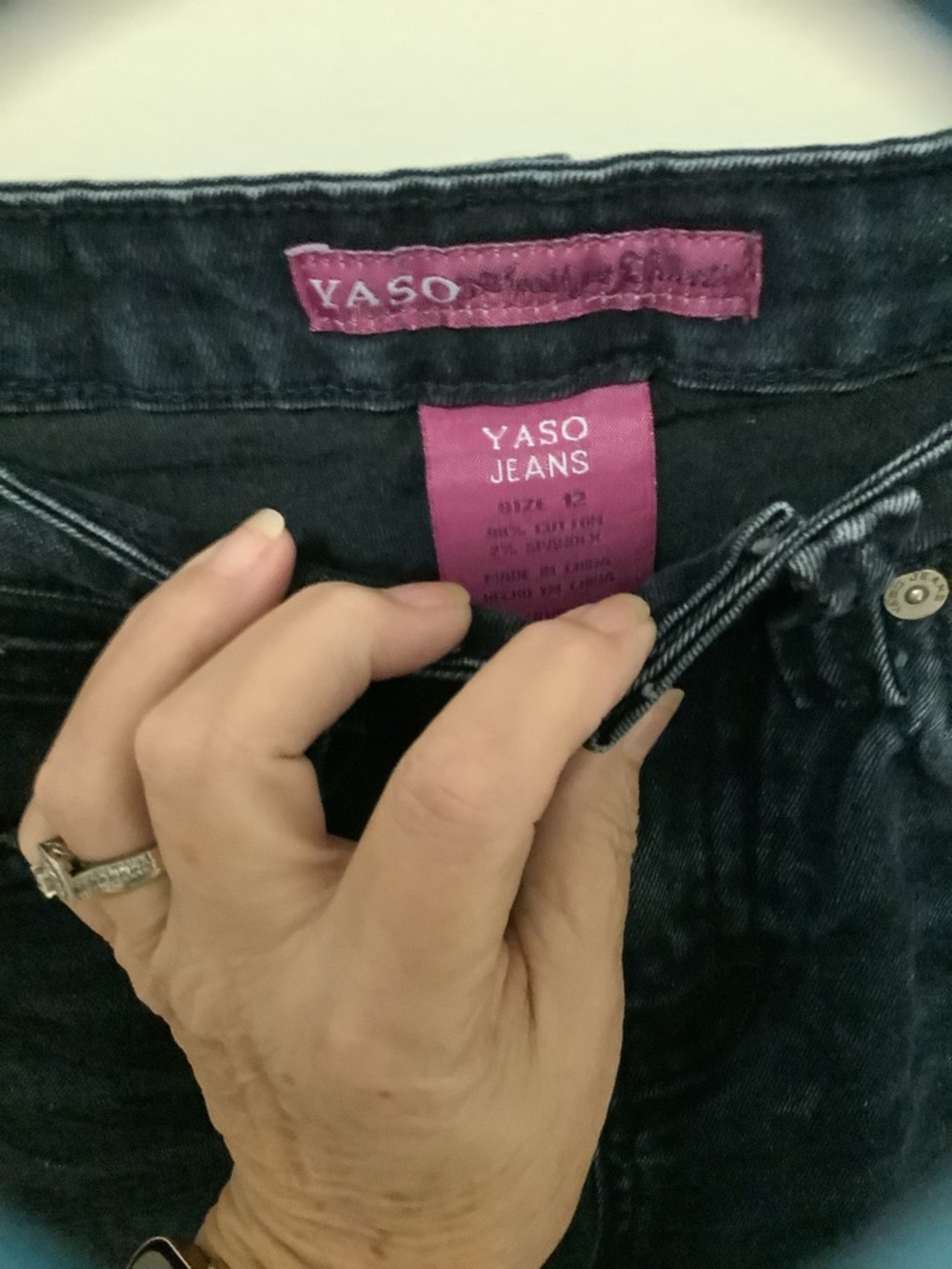 Kids Dark Blue Slim Jeans - Picture 3 of 3